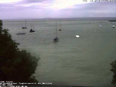 Bilderarchiv vom Sturm mit 10 Bft, am 7.7.2001 in der Herrschinger Bucht
